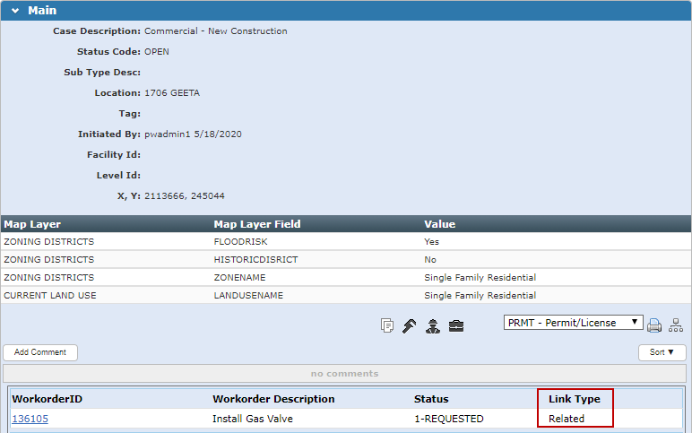 Create a Related Work Order
